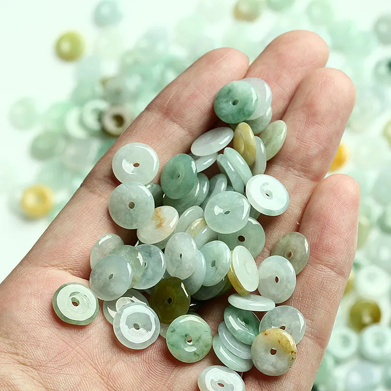 11X11X2mm Natural Jade Beads Jadeite Bead WBD40