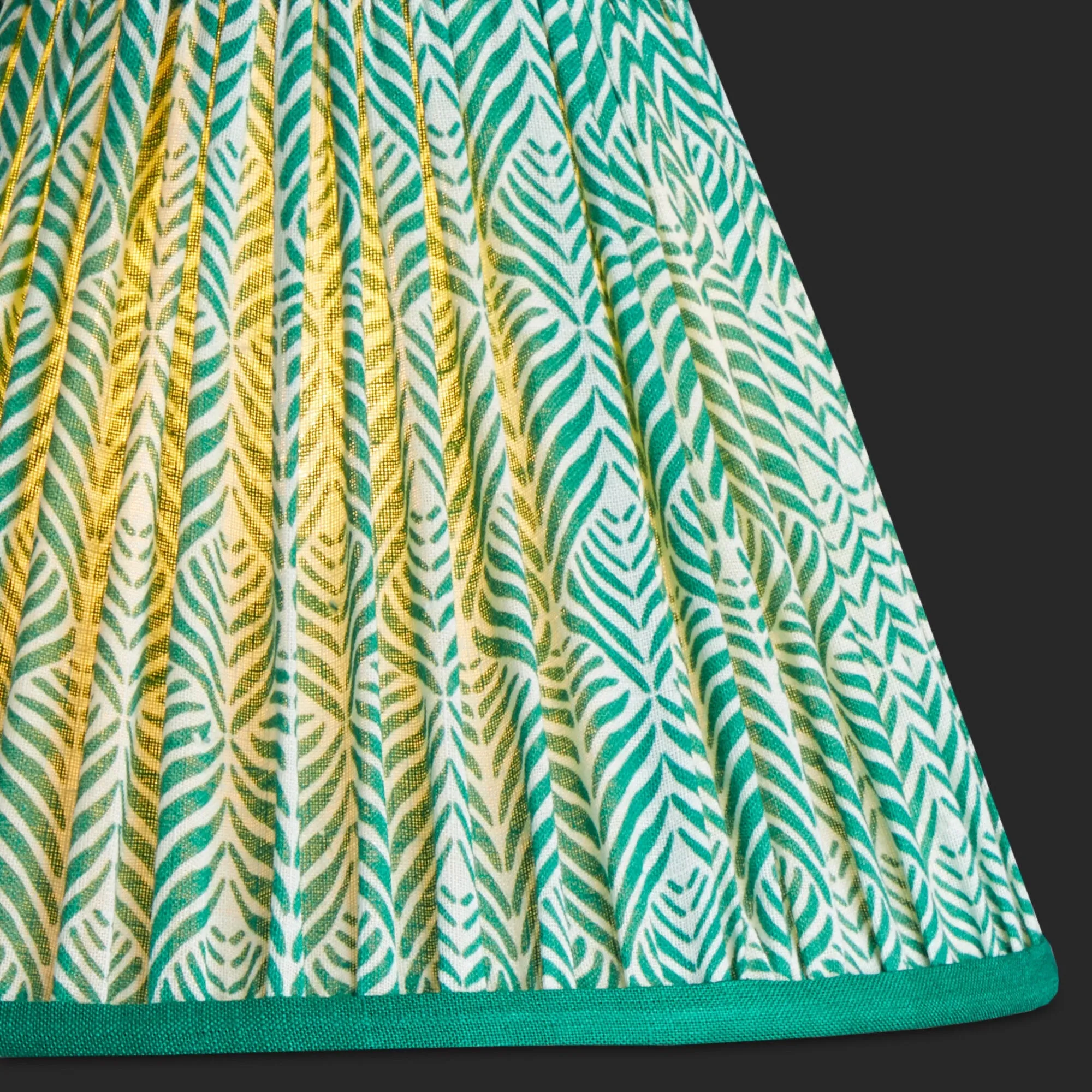 16cm empire shade in Liberty's 'Quill' in jade