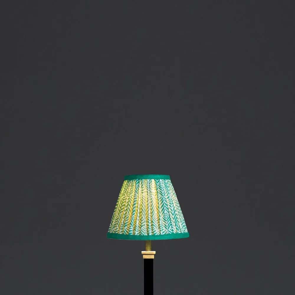 16cm empire shade in Liberty's 'Quill' in jade