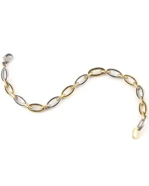 18k Yellow Gold and Platinum Mirage Bracelet