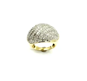 2.50ctw Diagonal Diamond Dome Ring