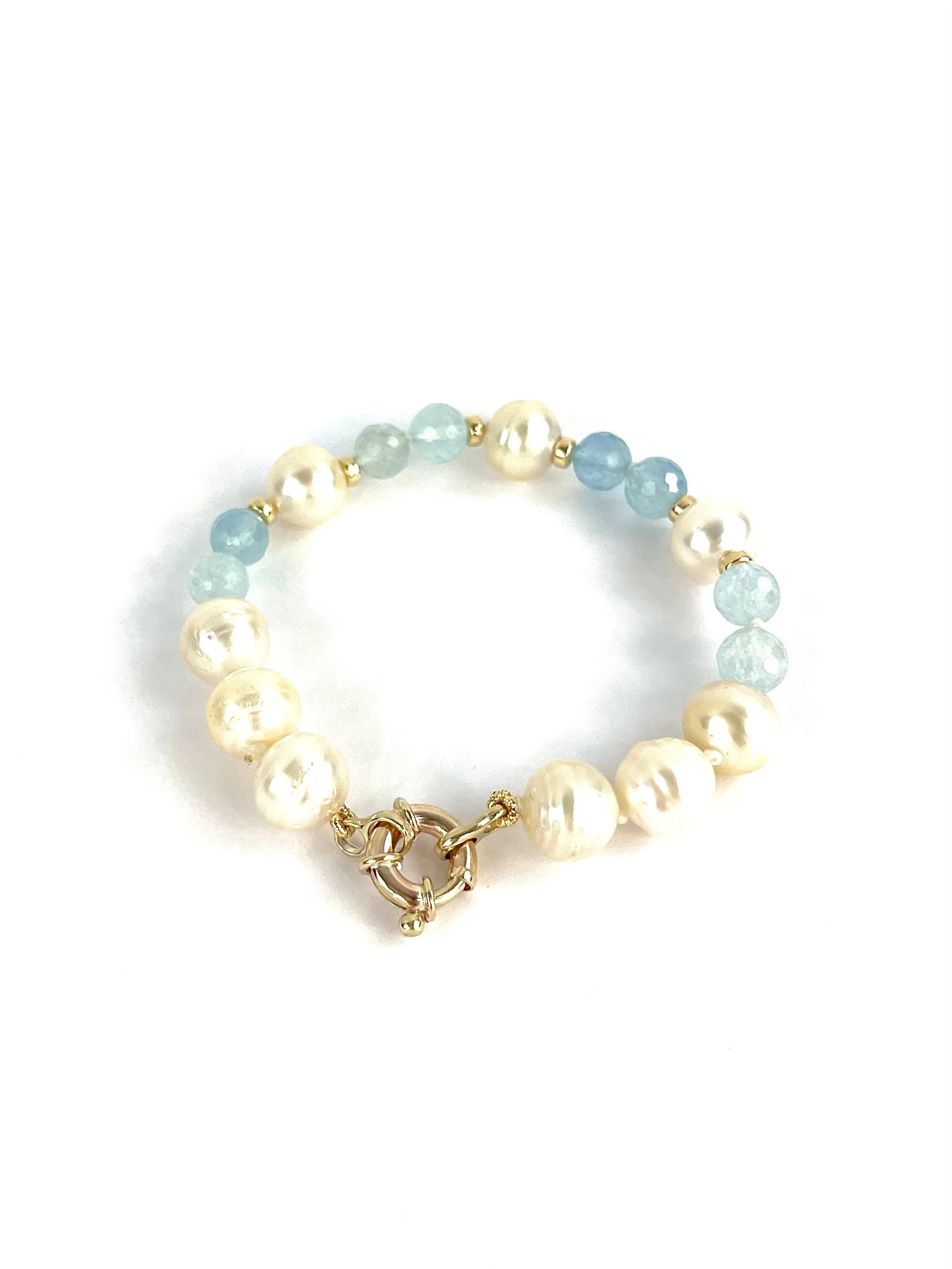 9ct Australia Pearl Aqua bracelet