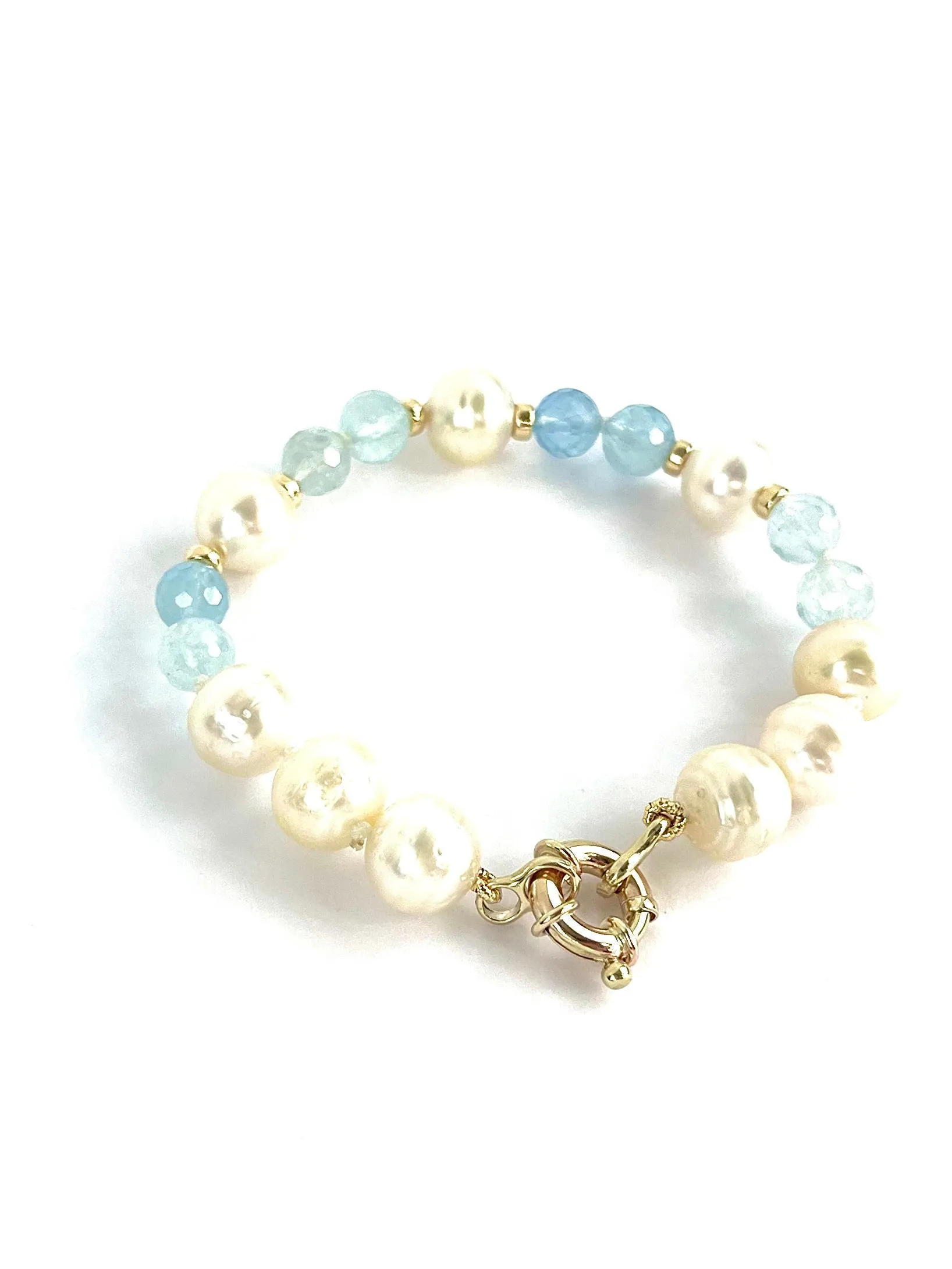 9ct Australia Pearl Aqua bracelet