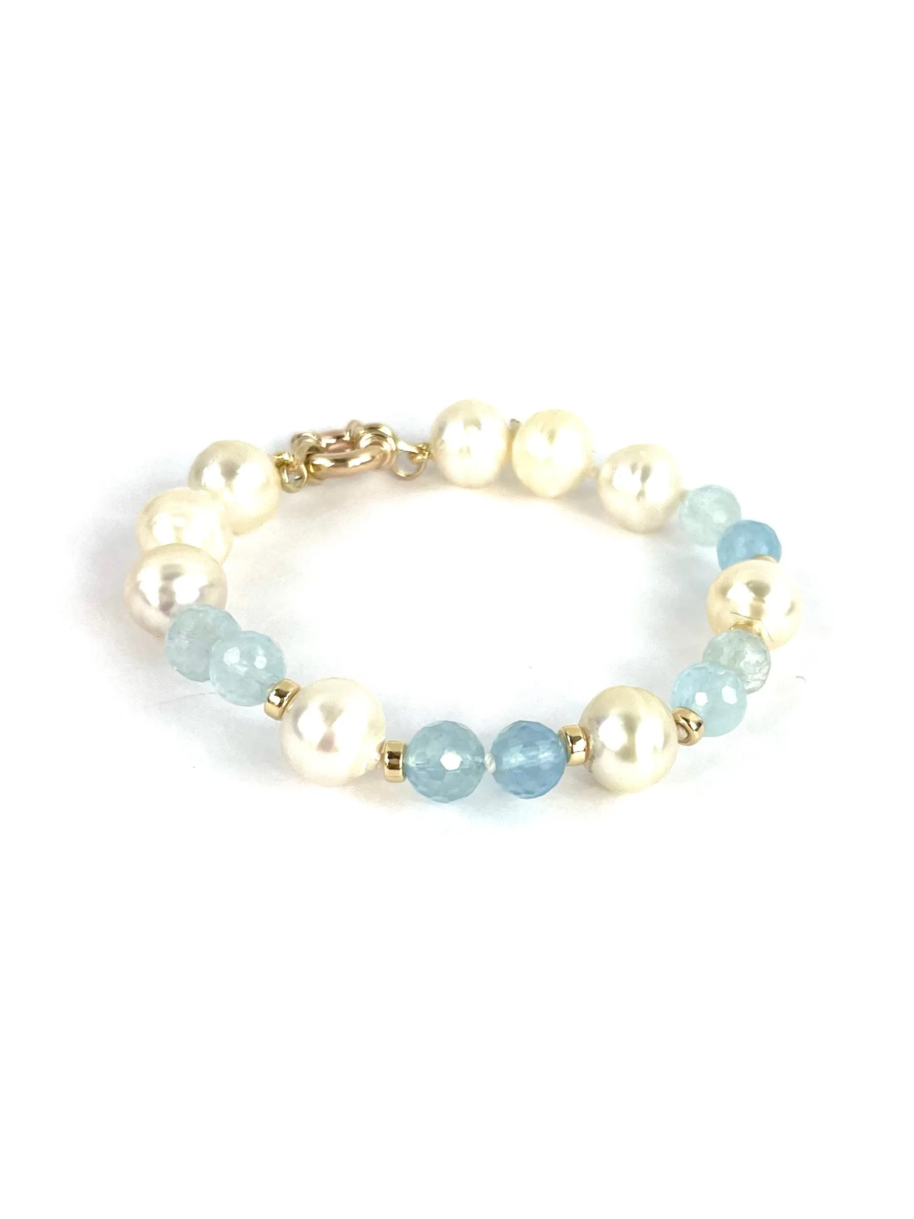 9ct Australia Pearl Aqua bracelet