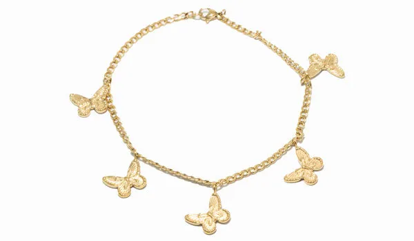 Adjustable Butterfly Anklet