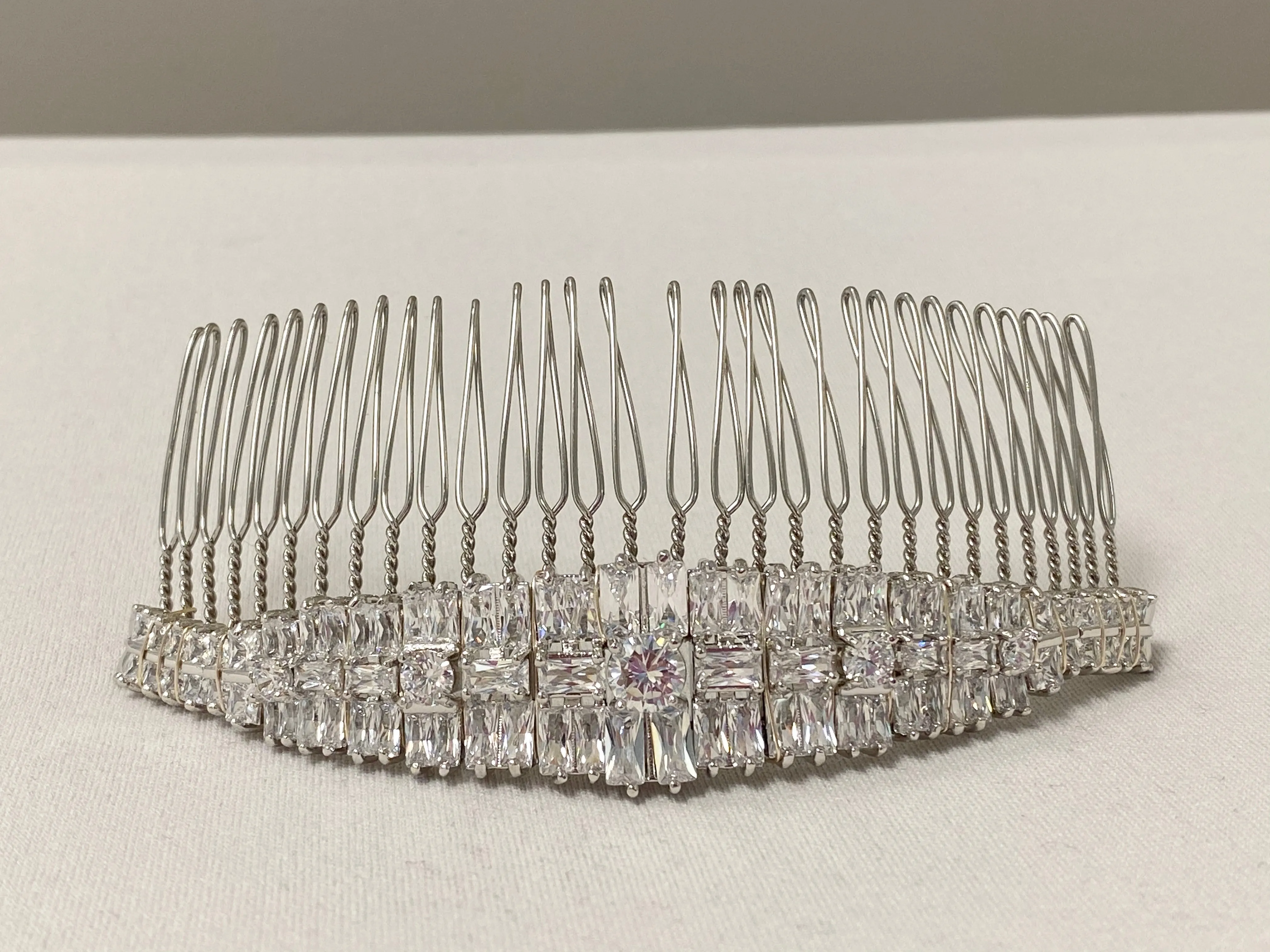 Art Deco Rhinestone Comb