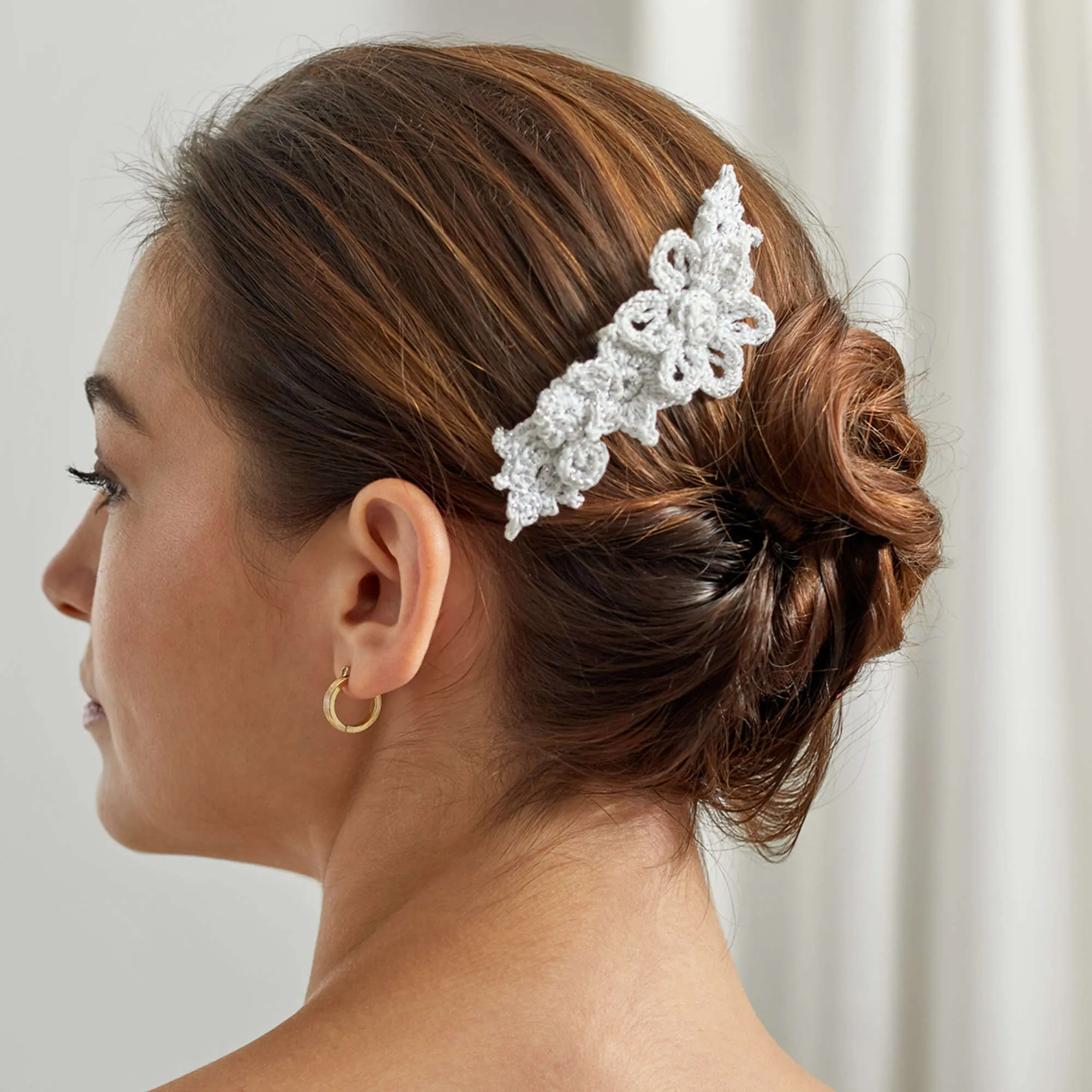 Aunt Lydia's Crochet Floral Hair Comb