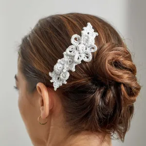 Aunt Lydia's Crochet Floral Hair Comb