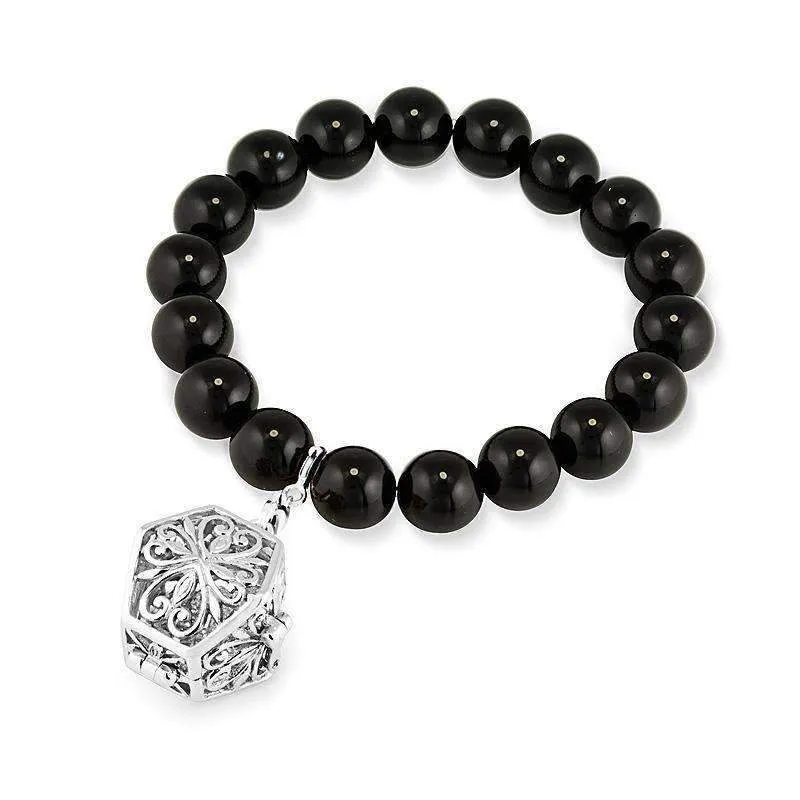 Bead Perfumed Bracelet - Eternity Silver