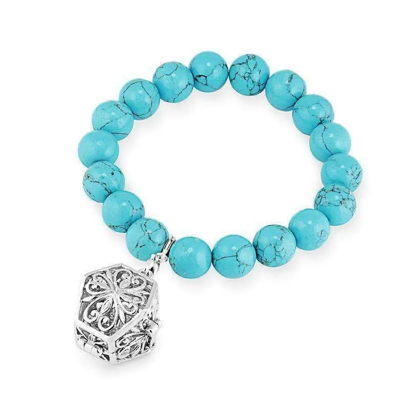 Bead Perfumed Bracelet - Eternity Silver