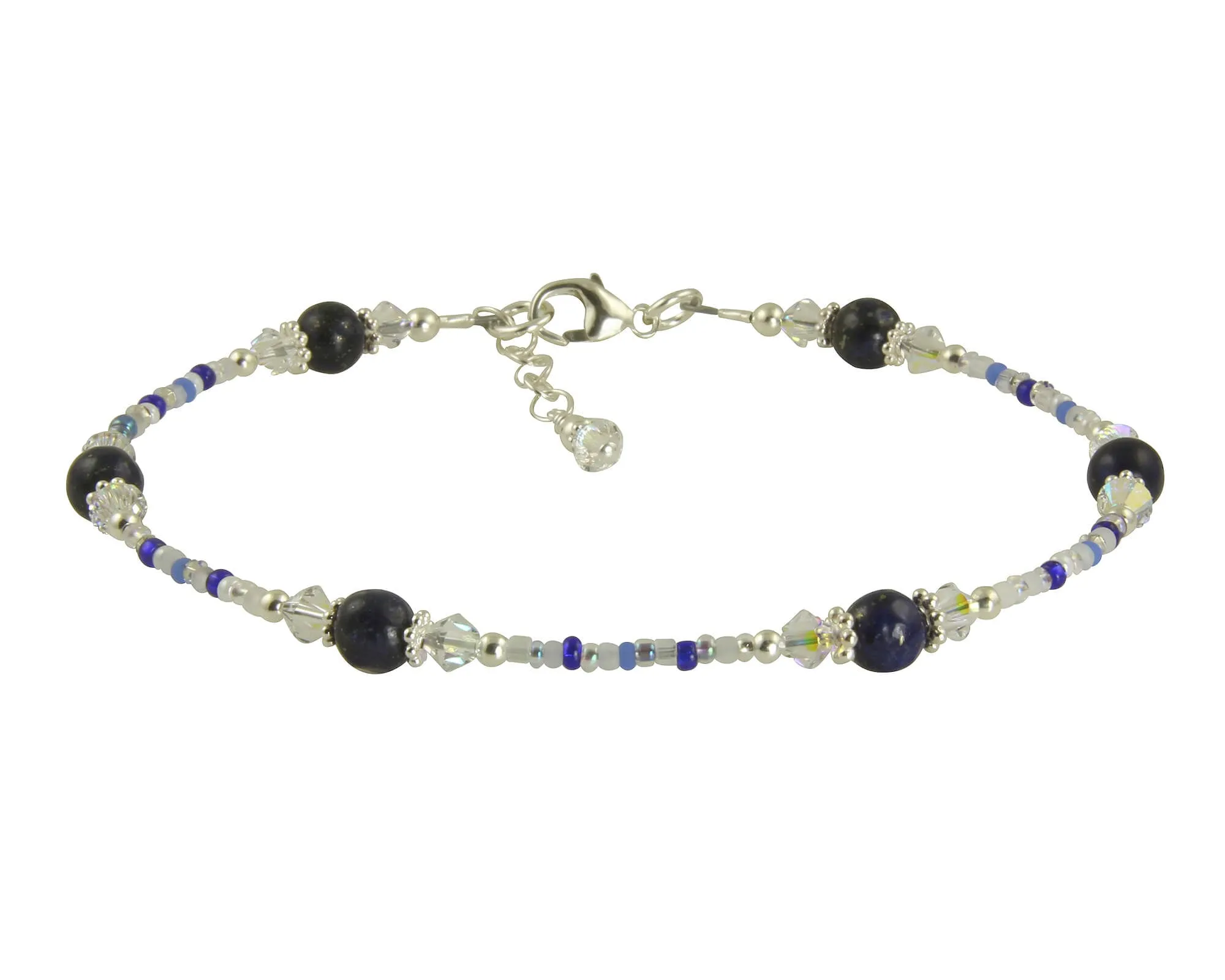 Berlin Blue Sodalite Gemstone Anklet