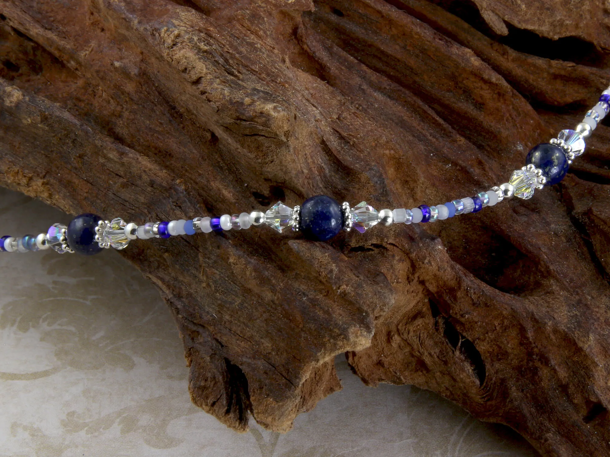 Berlin Blue Sodalite Gemstone Anklet