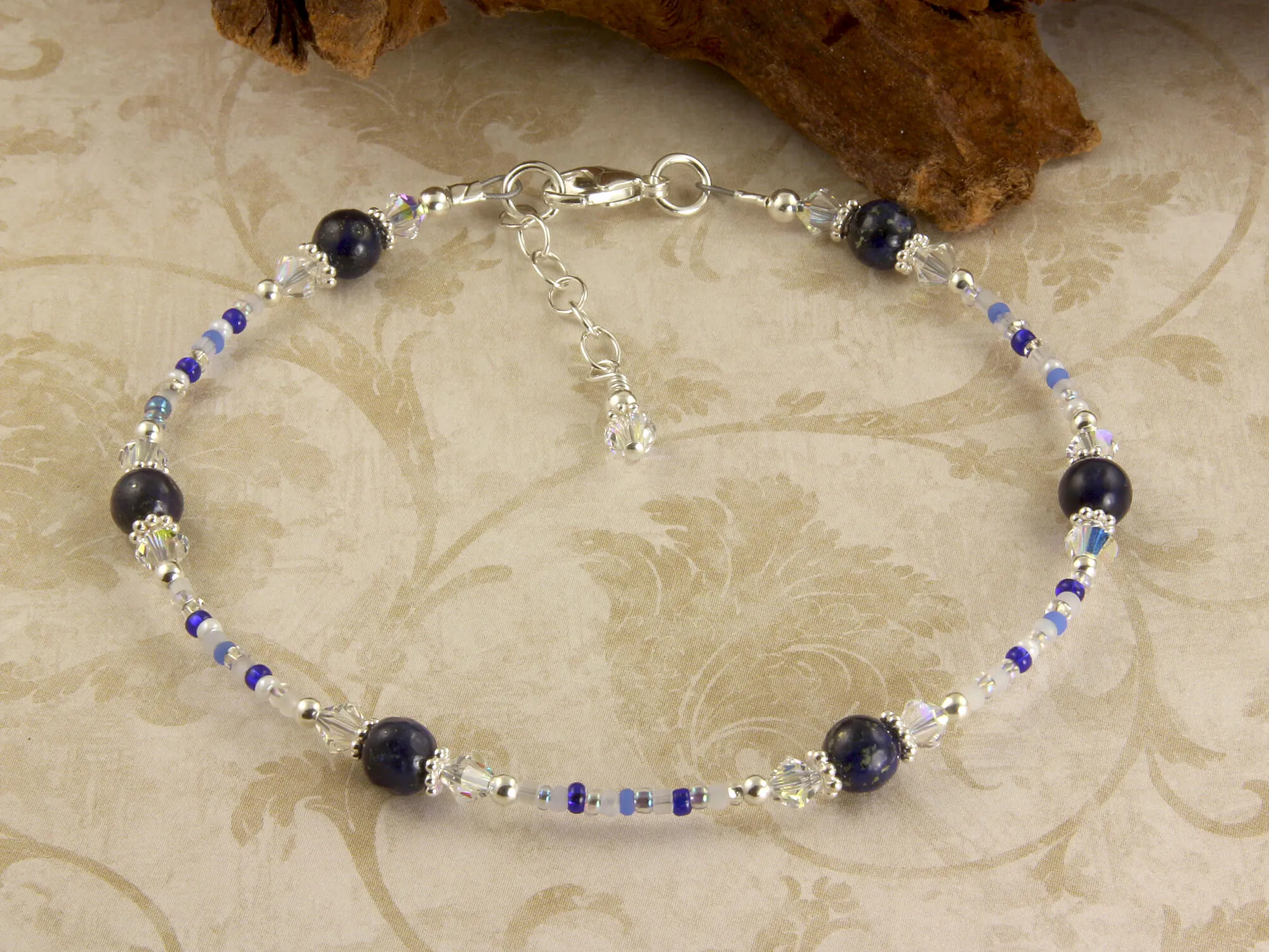 Berlin Blue Sodalite Gemstone Anklet