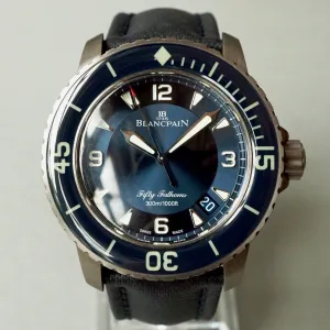 BLANCPAIN FIFTY FATHOMS AUTOMATIQUE TITANIUM 45MM BLUE 5015 12B40 O52A