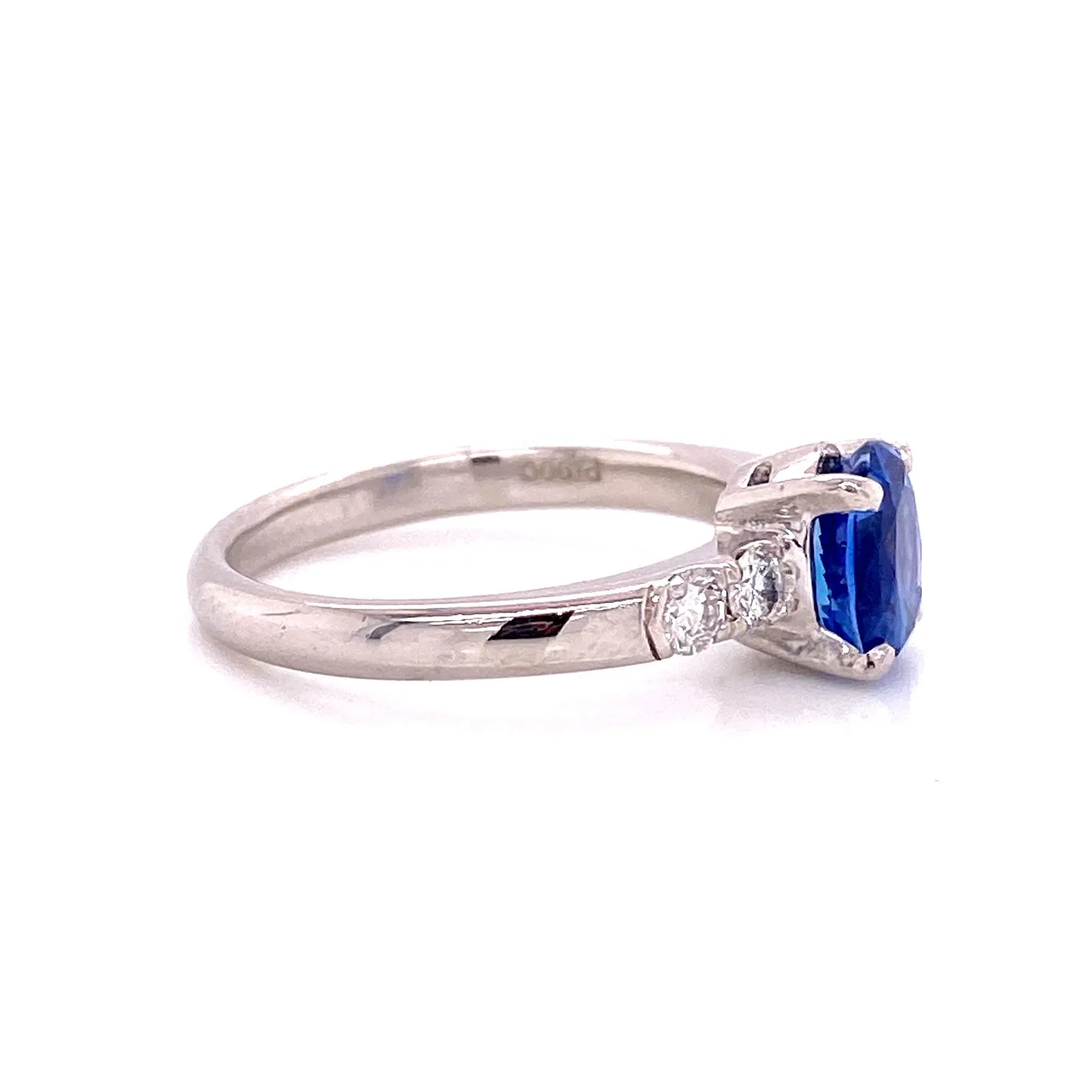 Blue Sapphire Platinum Ring