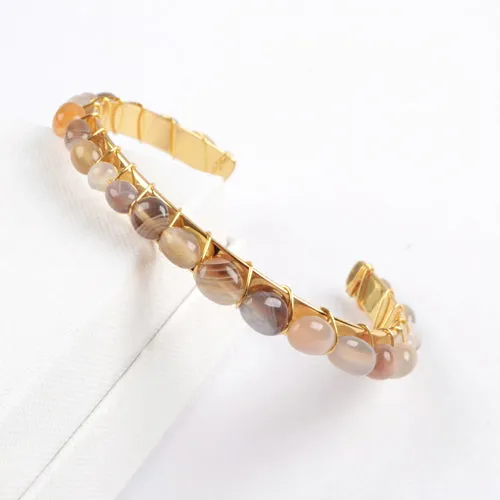 Brown Agate Bangle