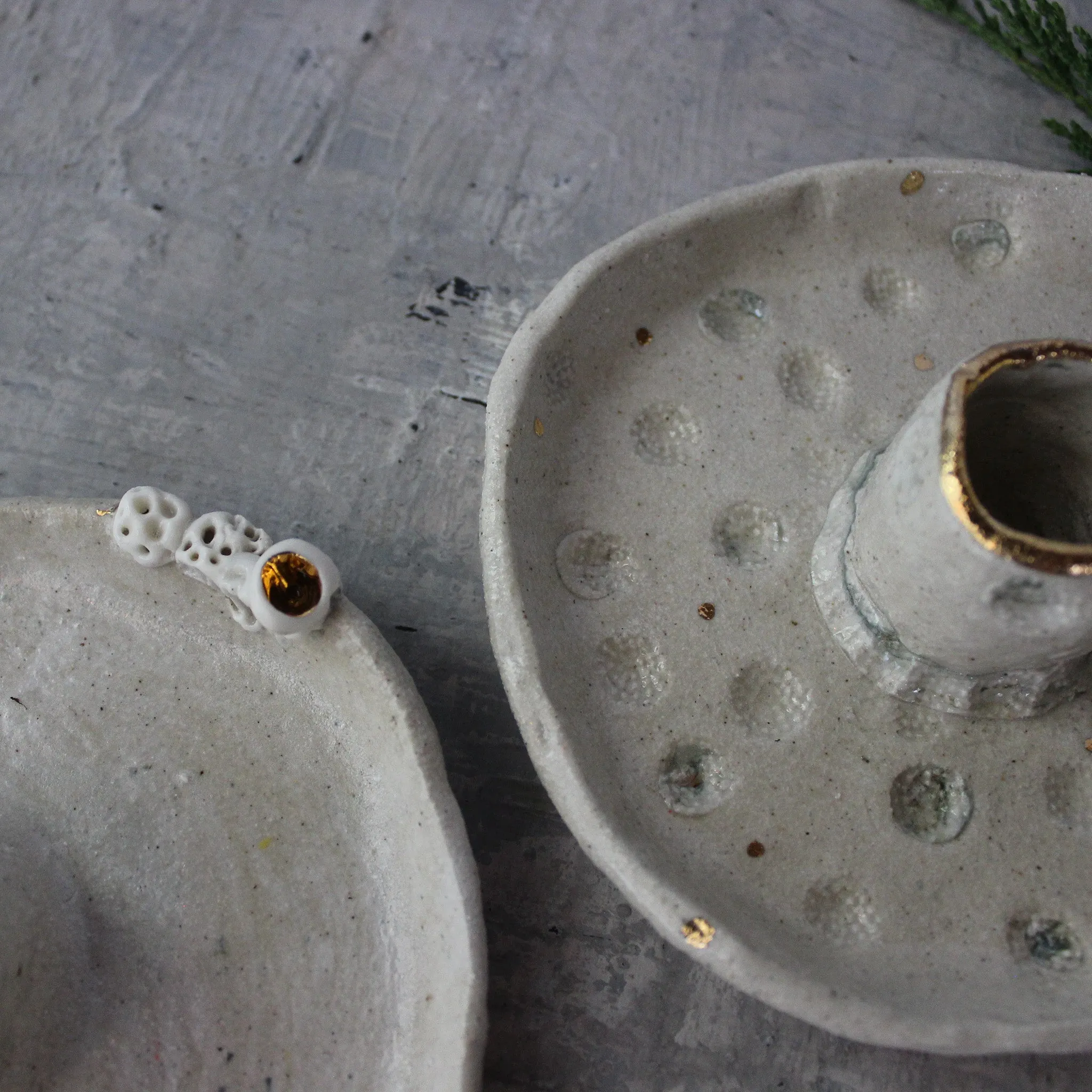 Ceramic Candle Holder Trays