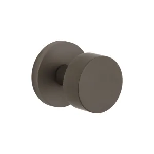 Circolo Rosette with Circolo Knob in Titanium Gray