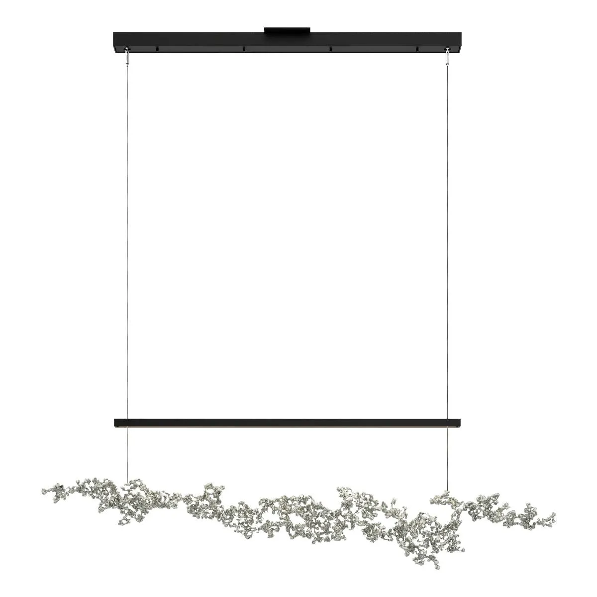 Coral 56 in. LED Linear Pendant Light Black finish