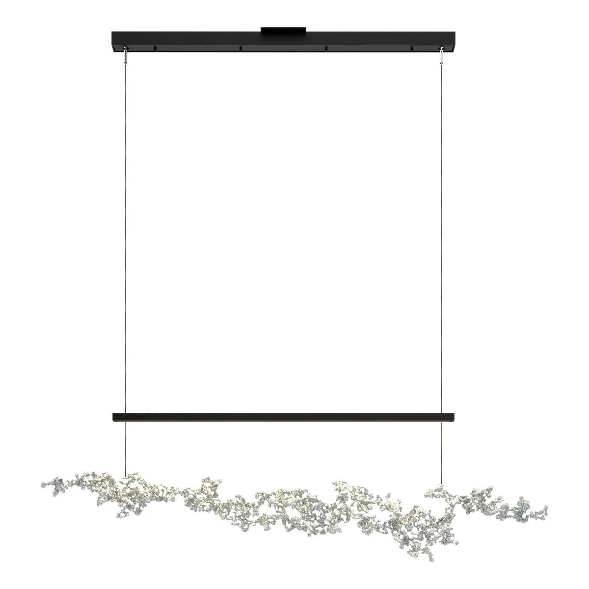 Coral 56 in. LED Linear Pendant Light Black finish