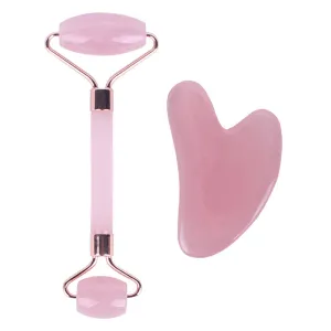 Crystal Roller Facial Massage Stick Non-Jade Facial Beauty Flower Rod Double-Headed Ball Massager