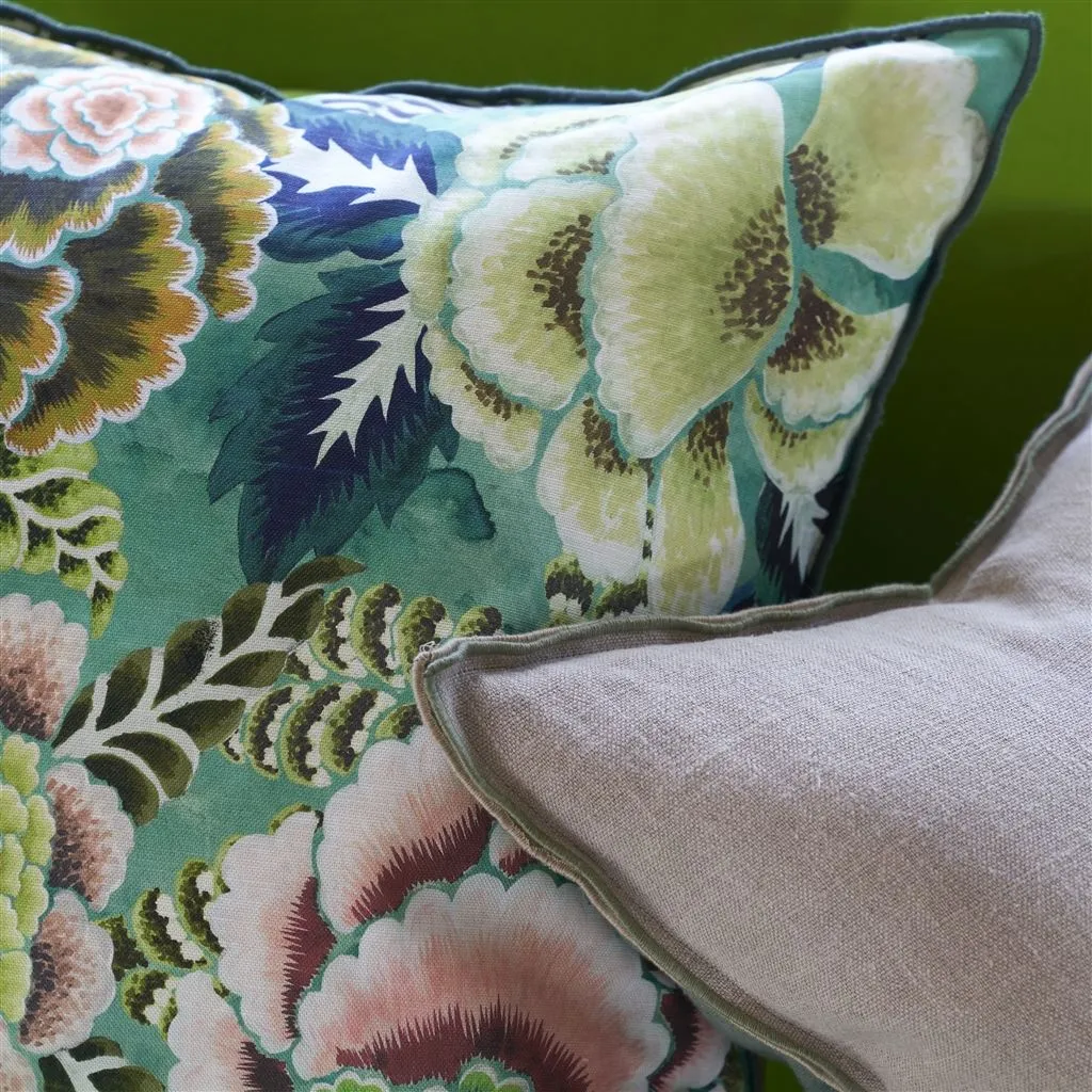 Designers Guild Rose De Damas Jade Decorative Pillow