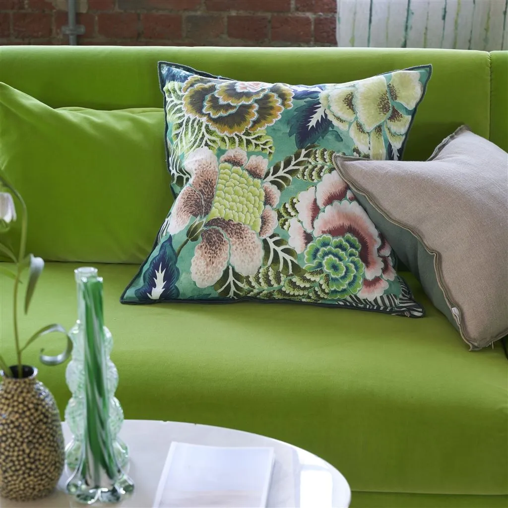 Designers Guild Rose De Damas Jade Decorative Pillow