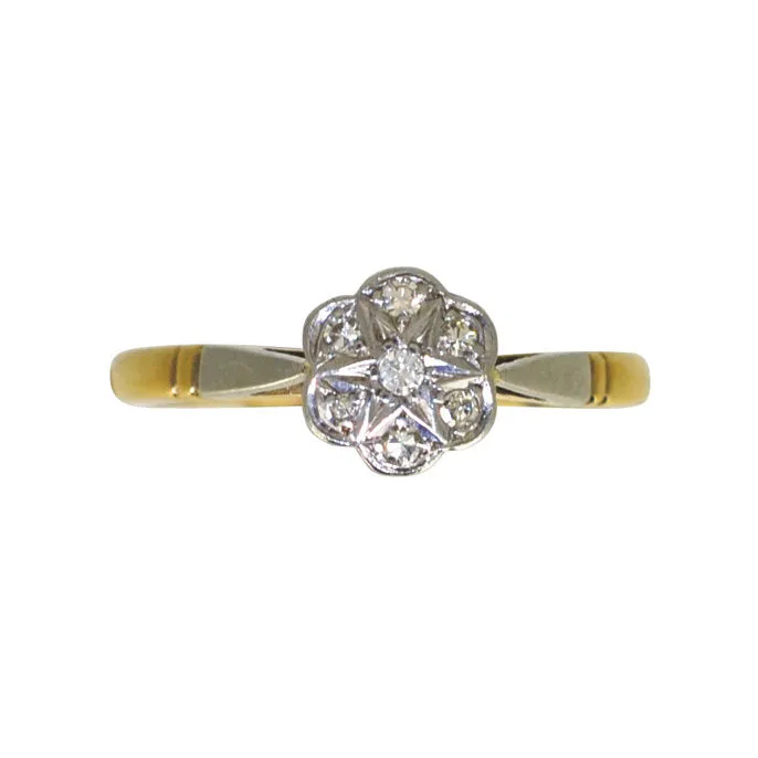 Diamond Daisy Ring