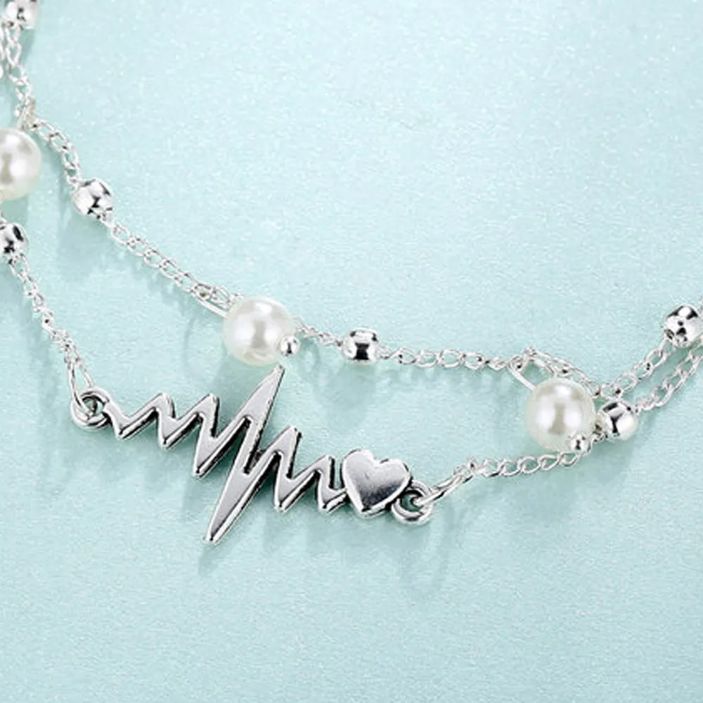 Double-layer Pearl Anklet