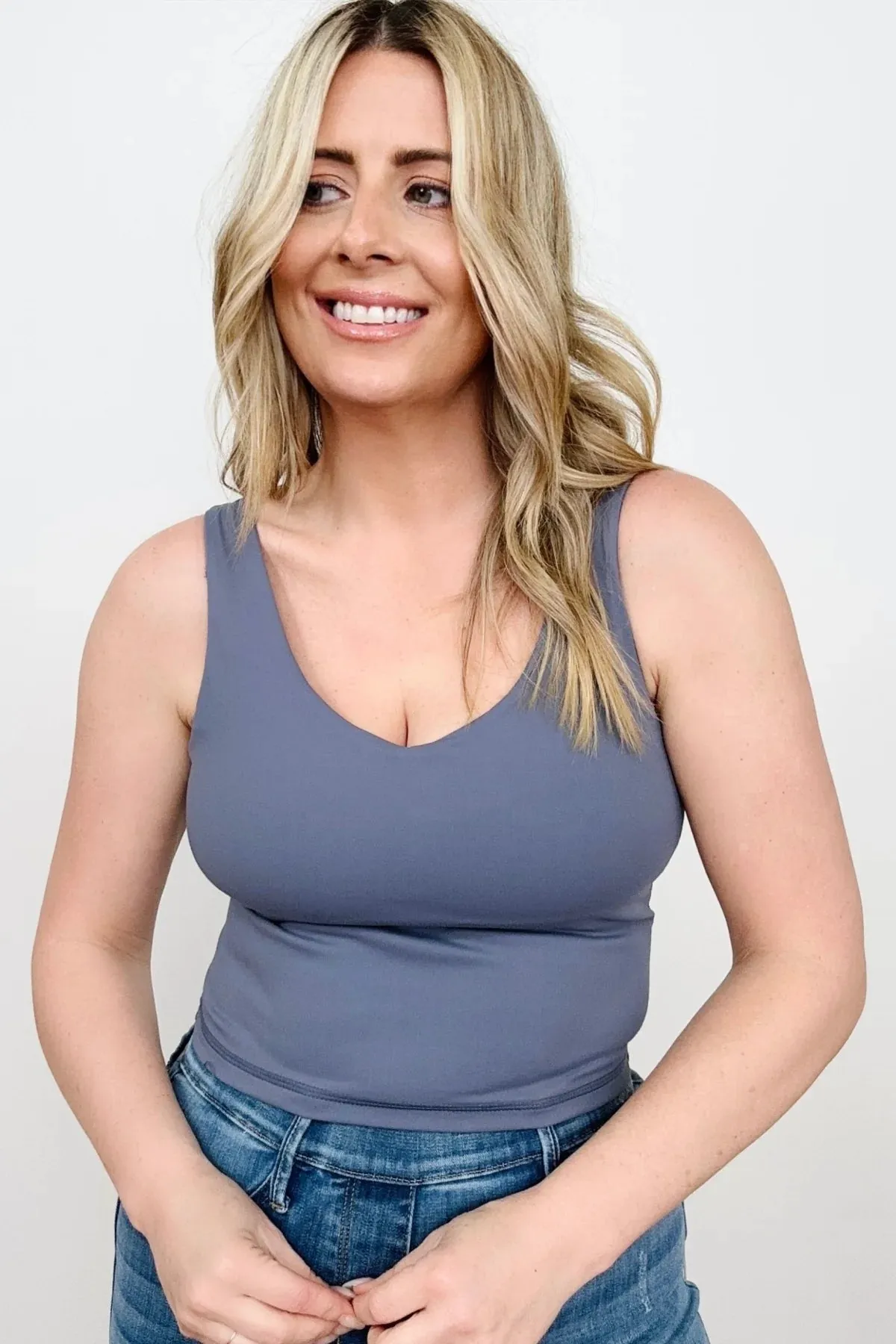 Fawn Fit Tank With Built In Shelf Bra