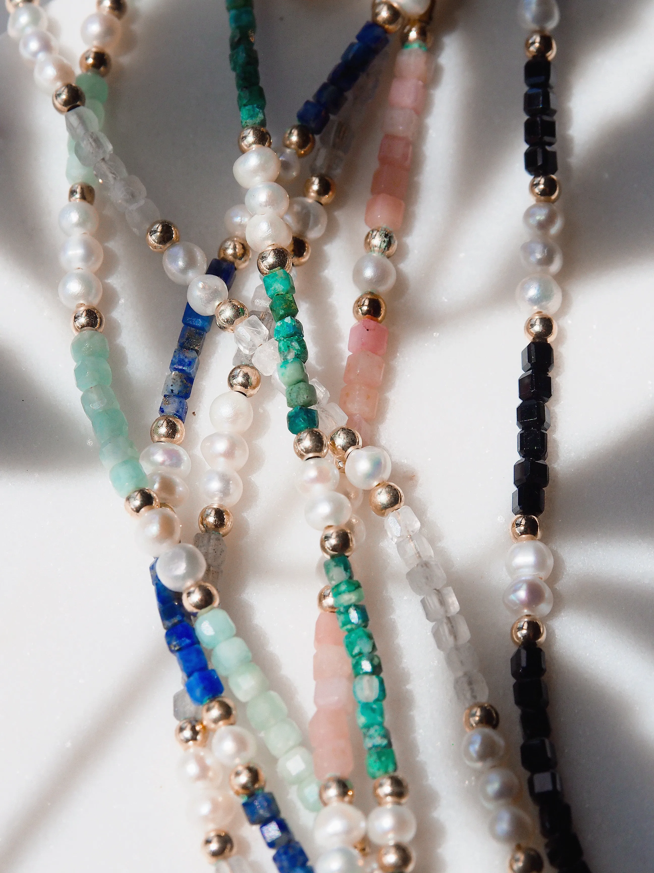 Gemstone and Pearl Bracelet -  Ke'ala