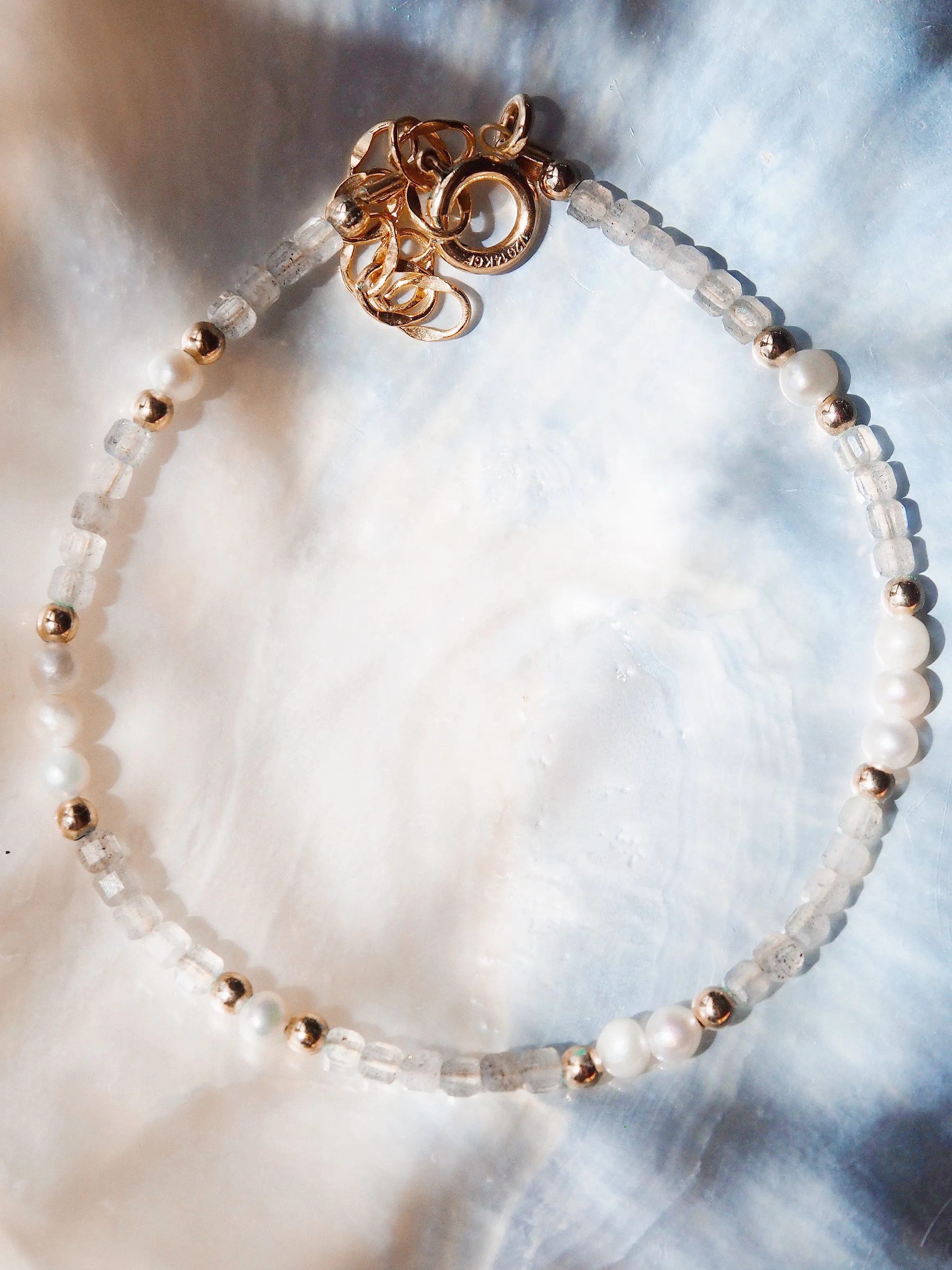 Gemstone and Pearl Bracelet -  Ke'ala