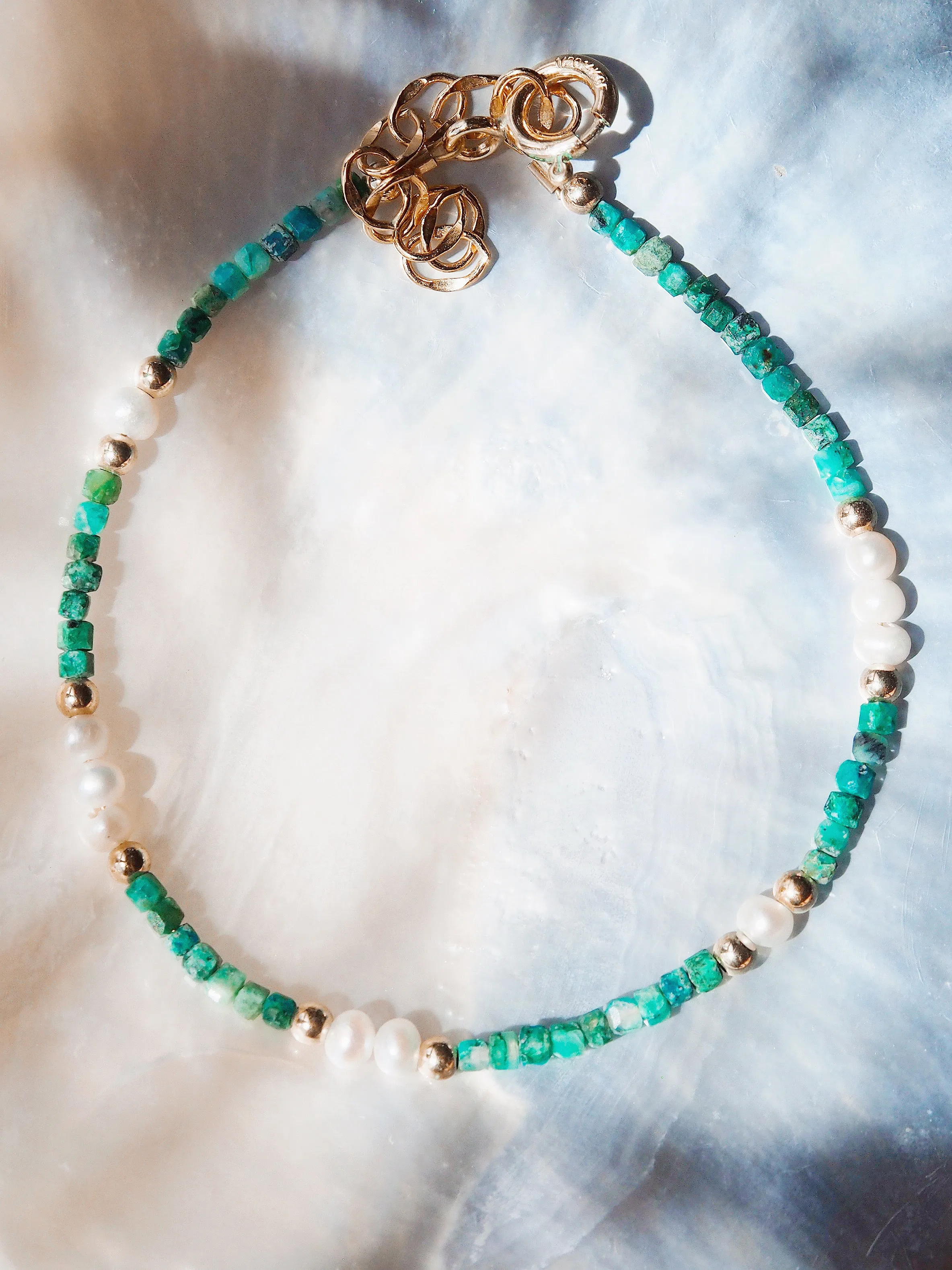 Gemstone and Pearl Bracelet -  Ke'ala