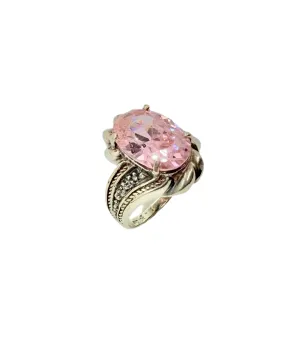 Gold Pink Ice Ring