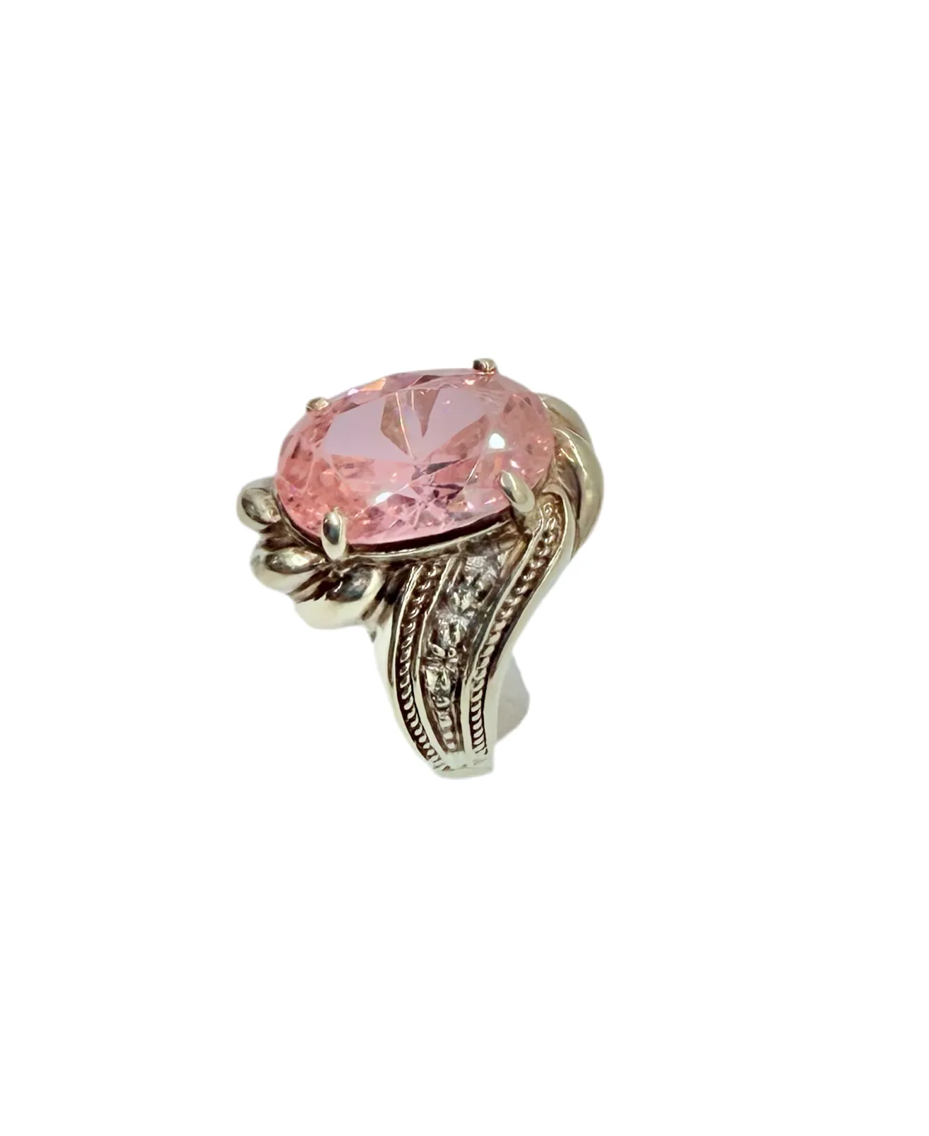 Gold Pink Ice Ring