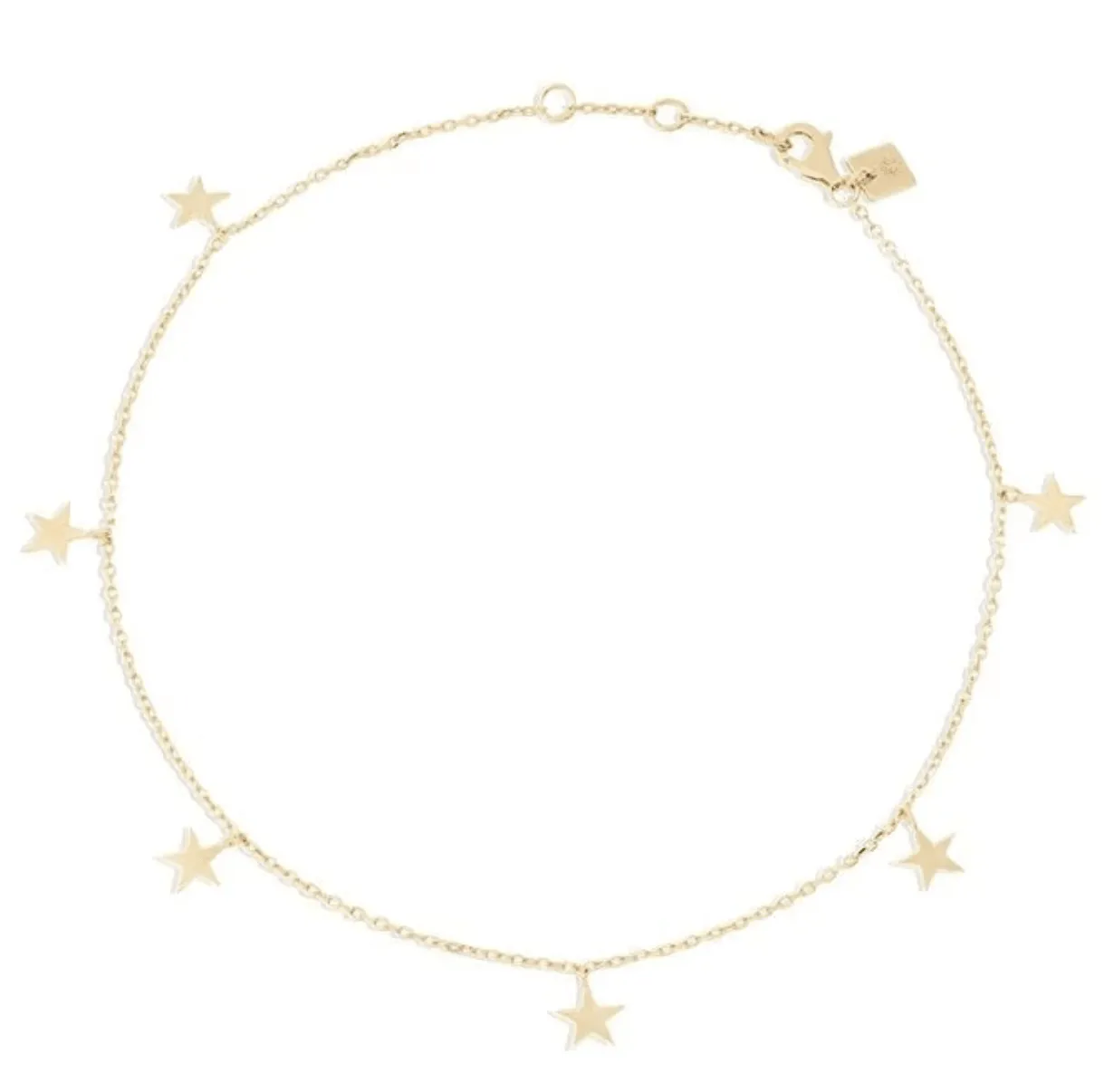 Gold Star bright Anklet