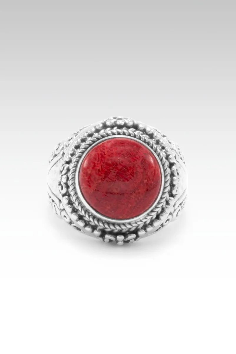 Good Hope Ring™ in Red Sponge Coral