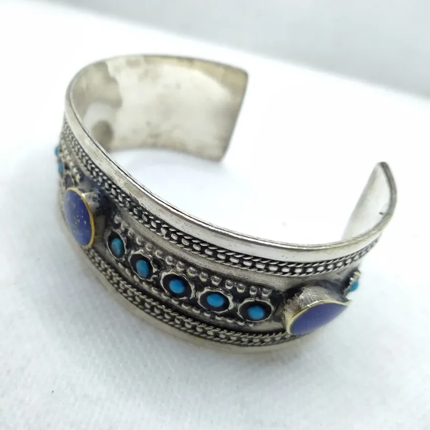 Handmade Tribal Lapis Lazuli Stones Bracelet