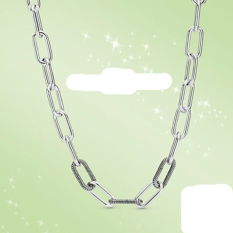 Luxury Chain Silver Necklace Bracelet for Women Jewelry