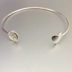 Merak Peace Shanti Sterling Silver Cuff