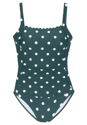 Minimizer Swimsuit Lascana, emerald/jade/fir