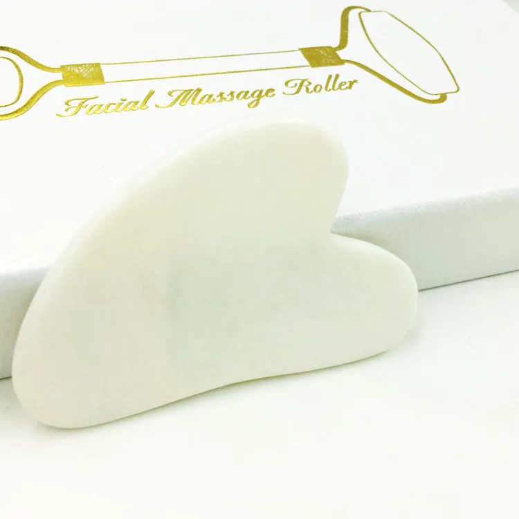 Natural Jade Beauty Container Double-Headed Jade Roller Facial Full Set Massage Beauty Container