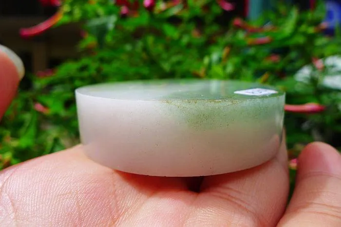 Natural Jade Rough Jadeite Raw (122g,5.65X1.45cm)