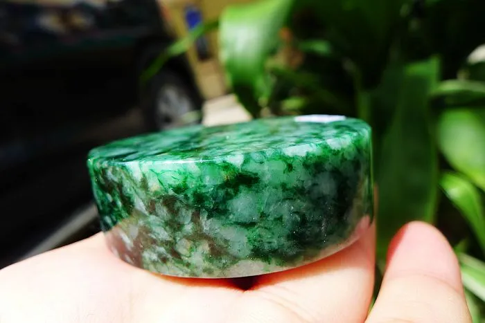 Natural Jade Rough Jadeite Raw (140g,5.6X5.6X1.75cm)