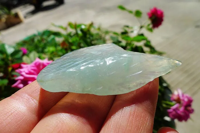 Natural Jade Rough Jadeite Raw (17g,5.2X3.6X0.65cm)