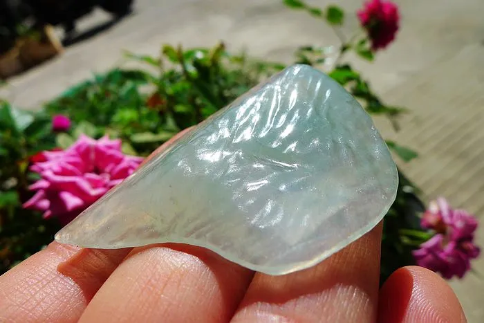 Natural Jade Rough Jadeite Raw (17g,5.2X3.6X0.65cm)