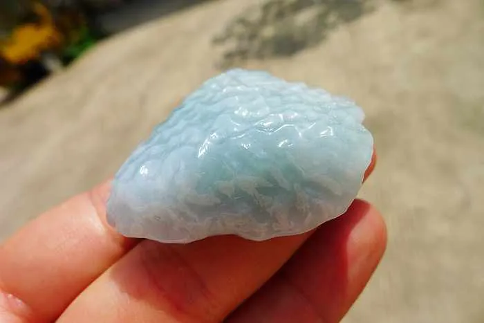 Natural Jade Rough Jadeite Raw (34g,4.65X4.3X1.25cm)