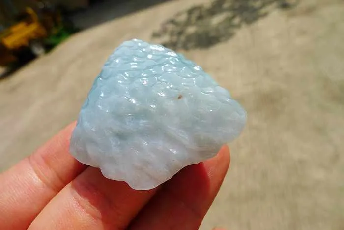 Natural Jade Rough Jadeite Raw (34g,4.65X4.3X1.25cm)