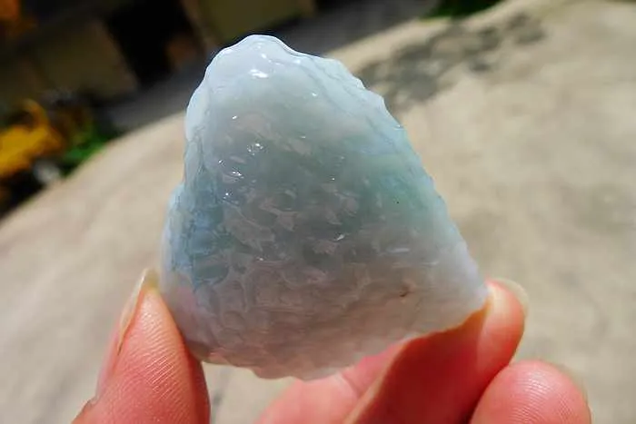 Natural Jade Rough Jadeite Raw (34g,4.65X4.3X1.25cm)