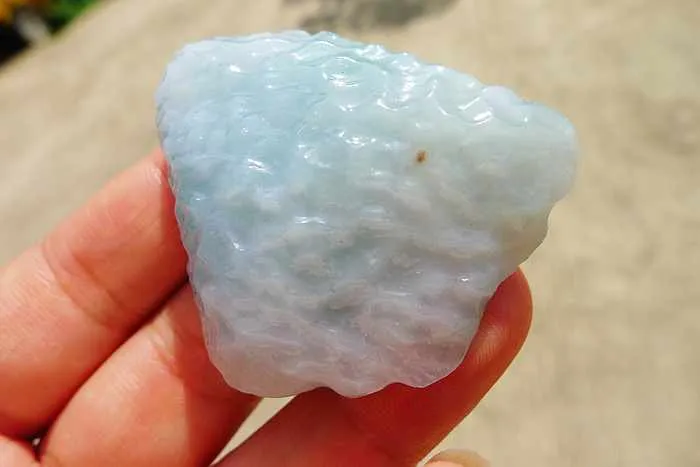 Natural Jade Rough Jadeite Raw (34g,4.65X4.3X1.25cm)